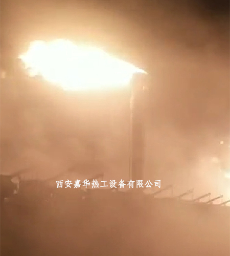 黑龙江焦化厂焦炉煤气放散点火成功